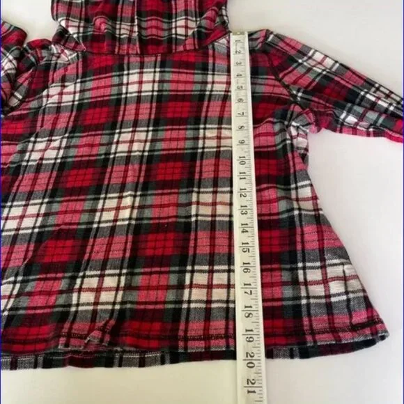 LAUREN / RALPH LAUREN / LRL Cowl Top - Plaid - XL - Picture 5 of 7